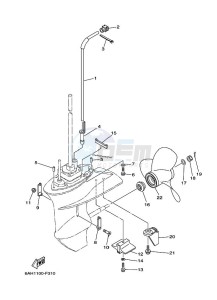 F15CMHS drawing PROPELLER-HOUSING-AND-TRANSMISSION-2