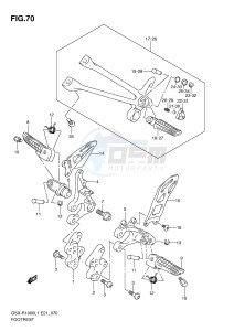 GSX-R1000 (E21) drawing FOOTREST