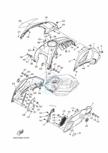 MT-07 ABS MTN690-A (B4CH) drawing FUEL TANK 2