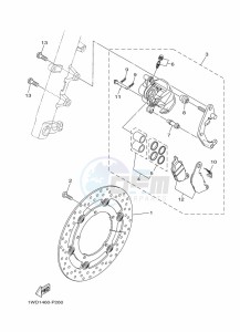 MT-03 MTN320-A (B6W3) drawing FRONT BRAKE CALIPER