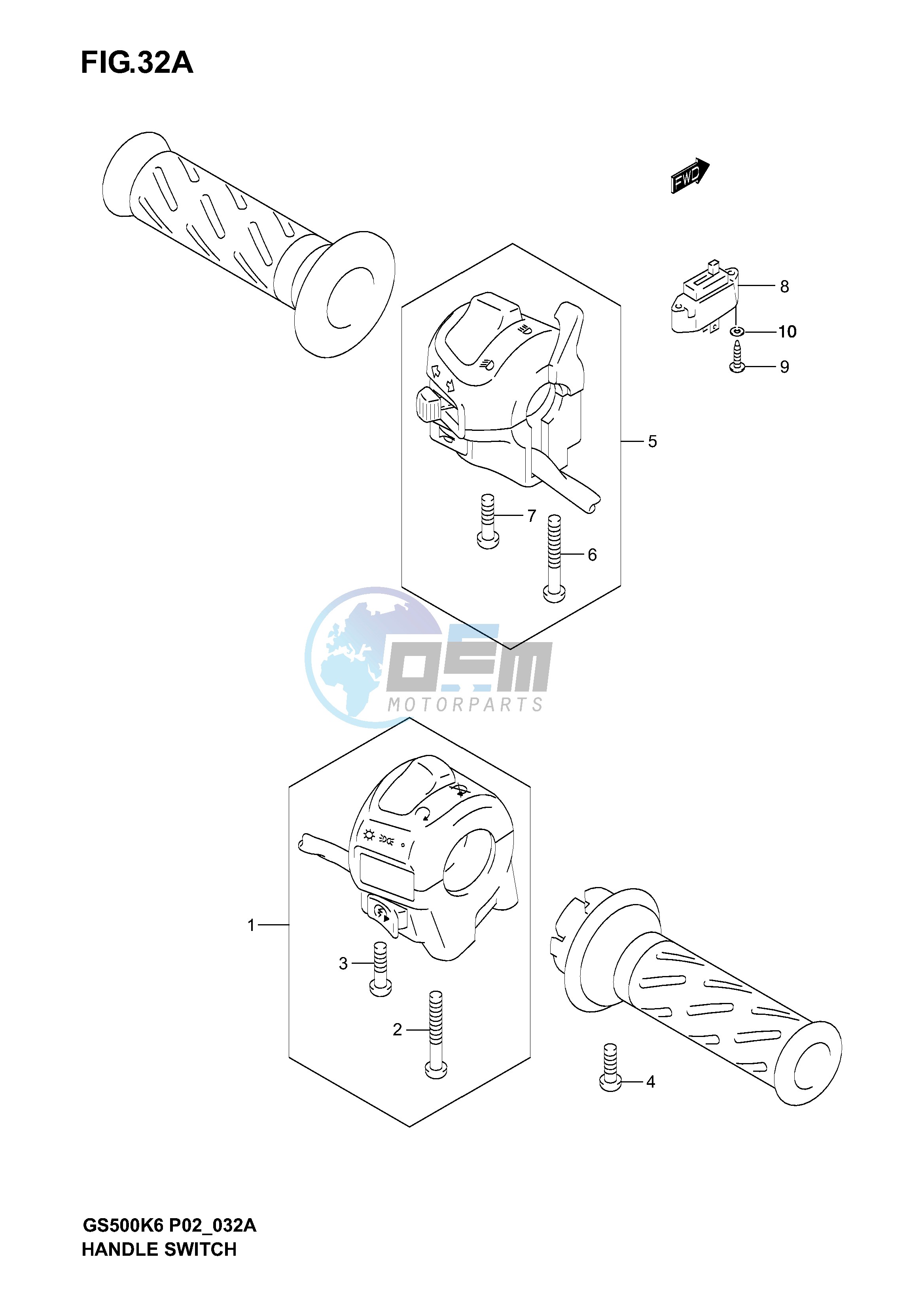 HANDLE SWITCH (MODEL K6)