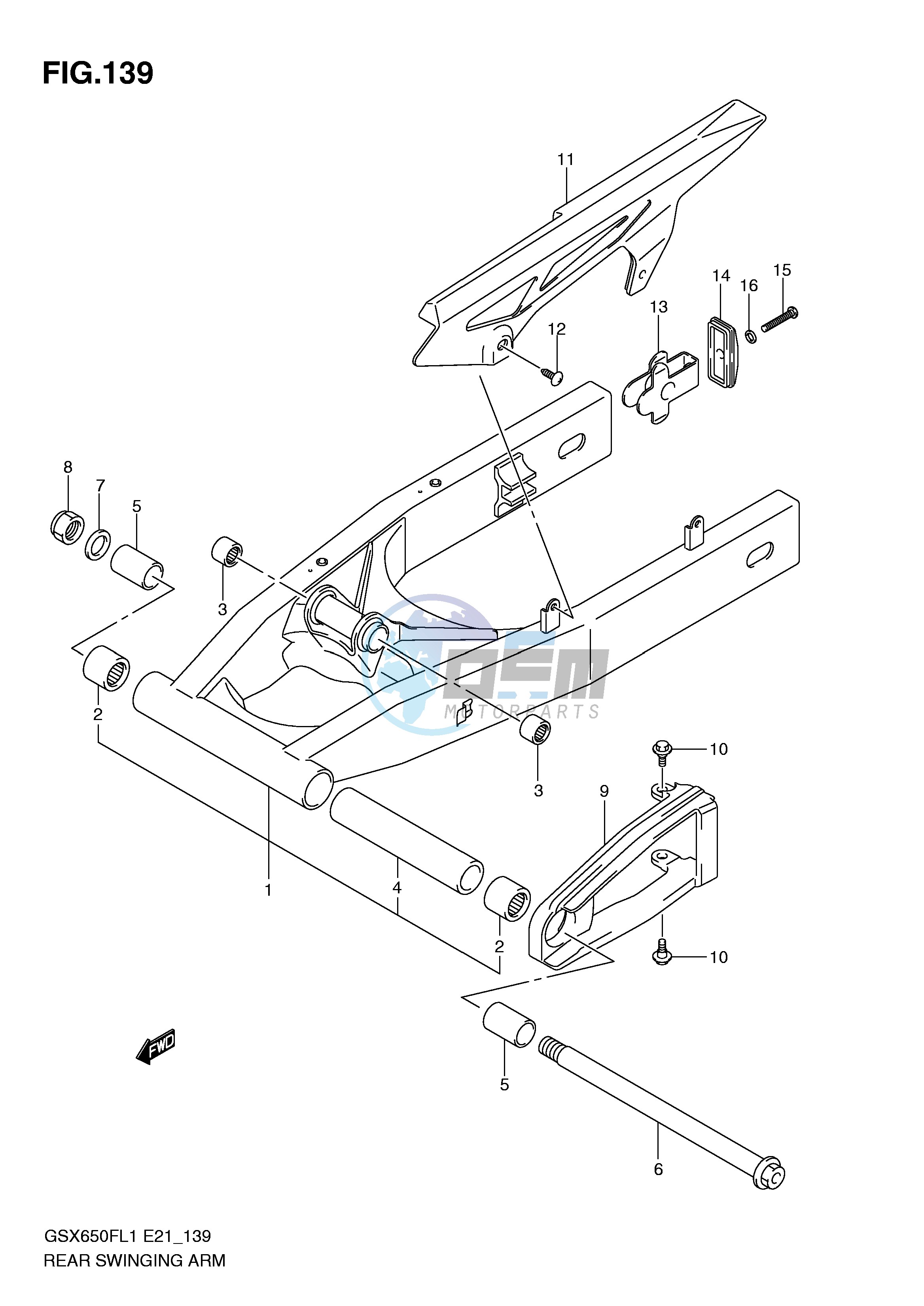 REAR SWINGING ARM