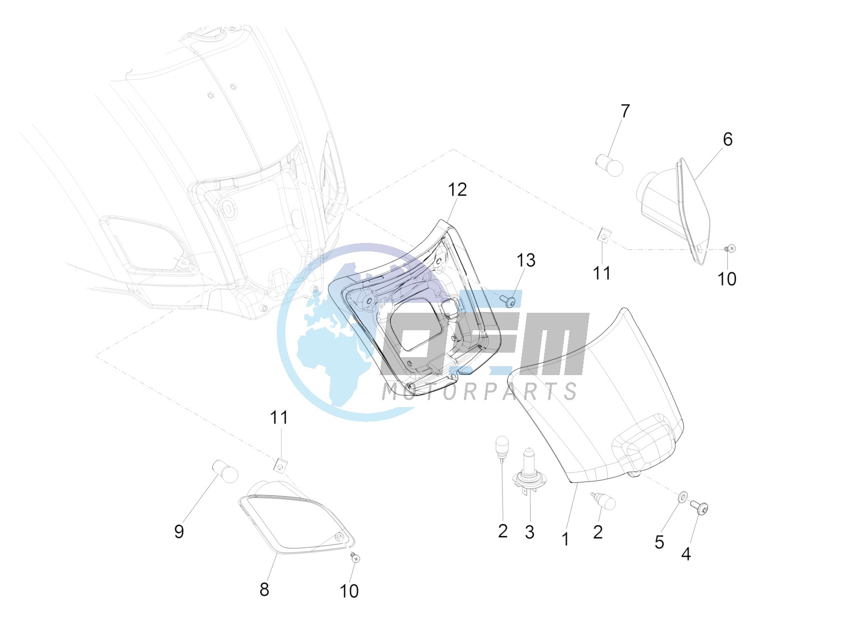 Rear headlamps - Turn signal lamps