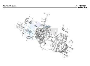 SMX-125-4T-BLUE drawing CRANKSHAFT CARTER