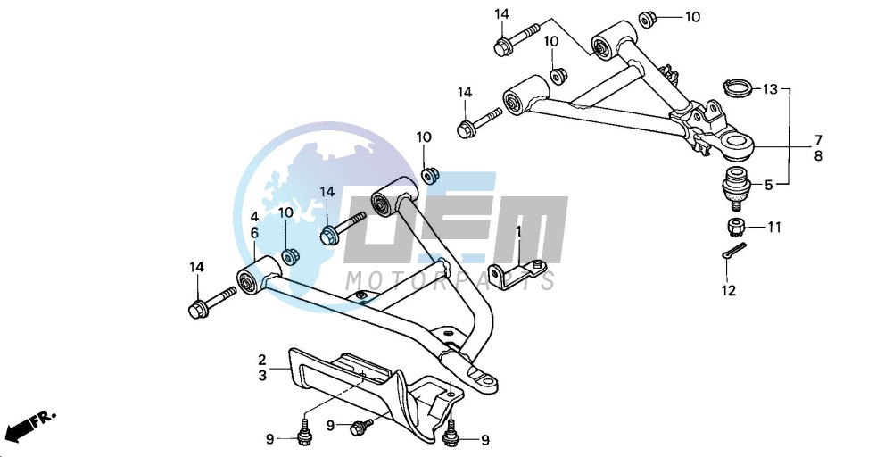 FRONT ARM (TRX350FM/FE)