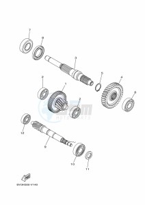 CZD300-A XMAX 300 (BBA4) drawing FRONT BRAKE CALIPER