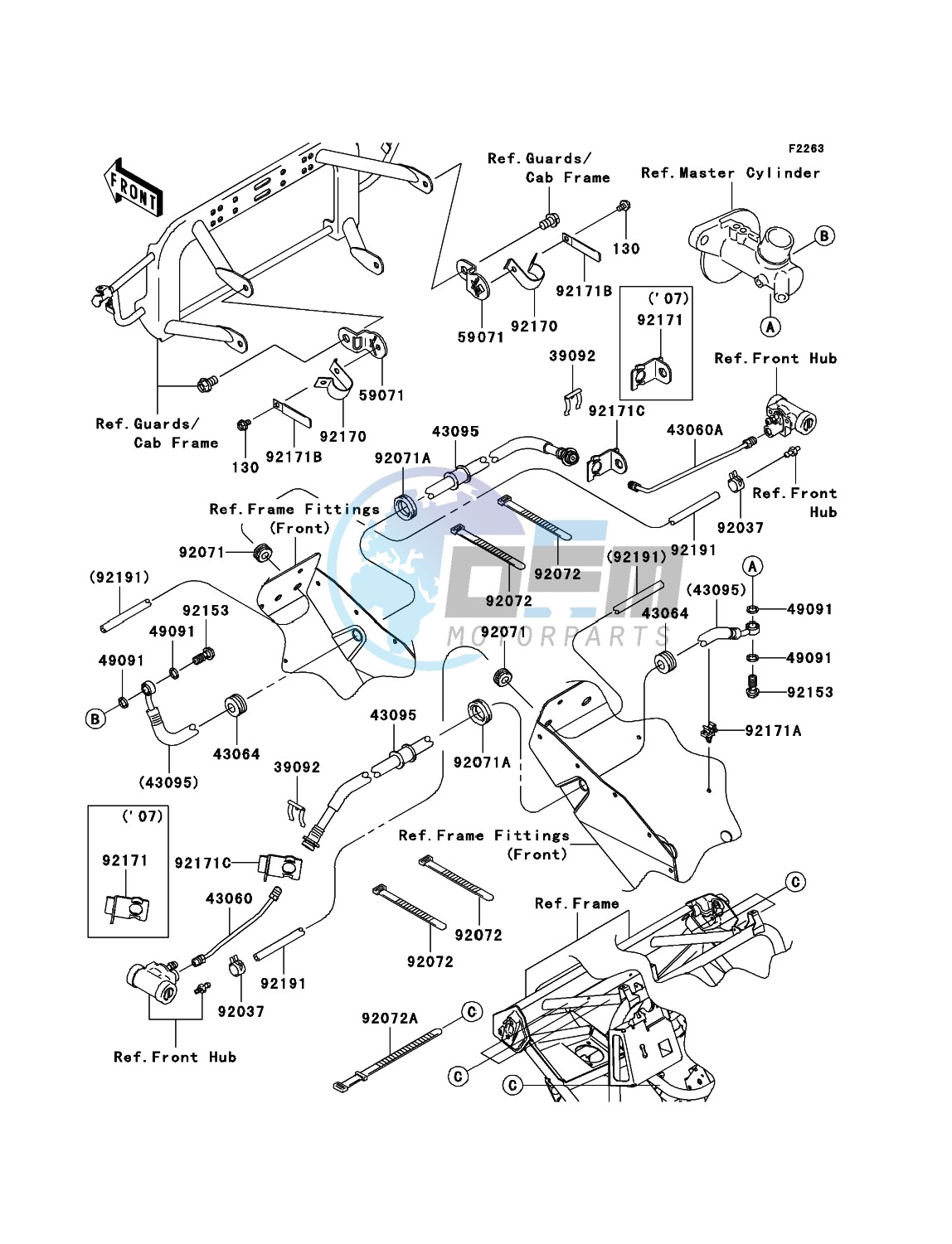 Front Brake Piping