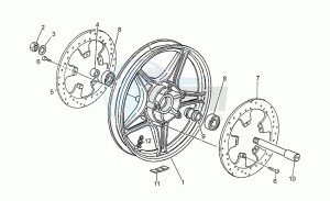 850 T5 Polizia Polizia drawing Front wheel