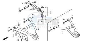 TRX420TE FOURTRAX ES drawing FRONT ARM