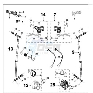 TWEET 50 A PMX drawing BRAKE SYSTEM