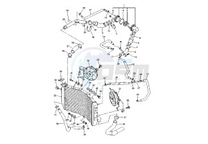 YZF R1 1000 drawing COOLING SYSTEM