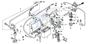 GL1500A GOLDWING ASPENCADE drawing BATTERY