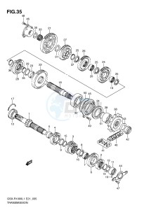 GSX-R1000 (E21) drawing TRANSMISSION