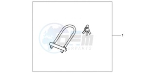 CBR1000RR9 UK - (E / MK) drawing U-LOCK