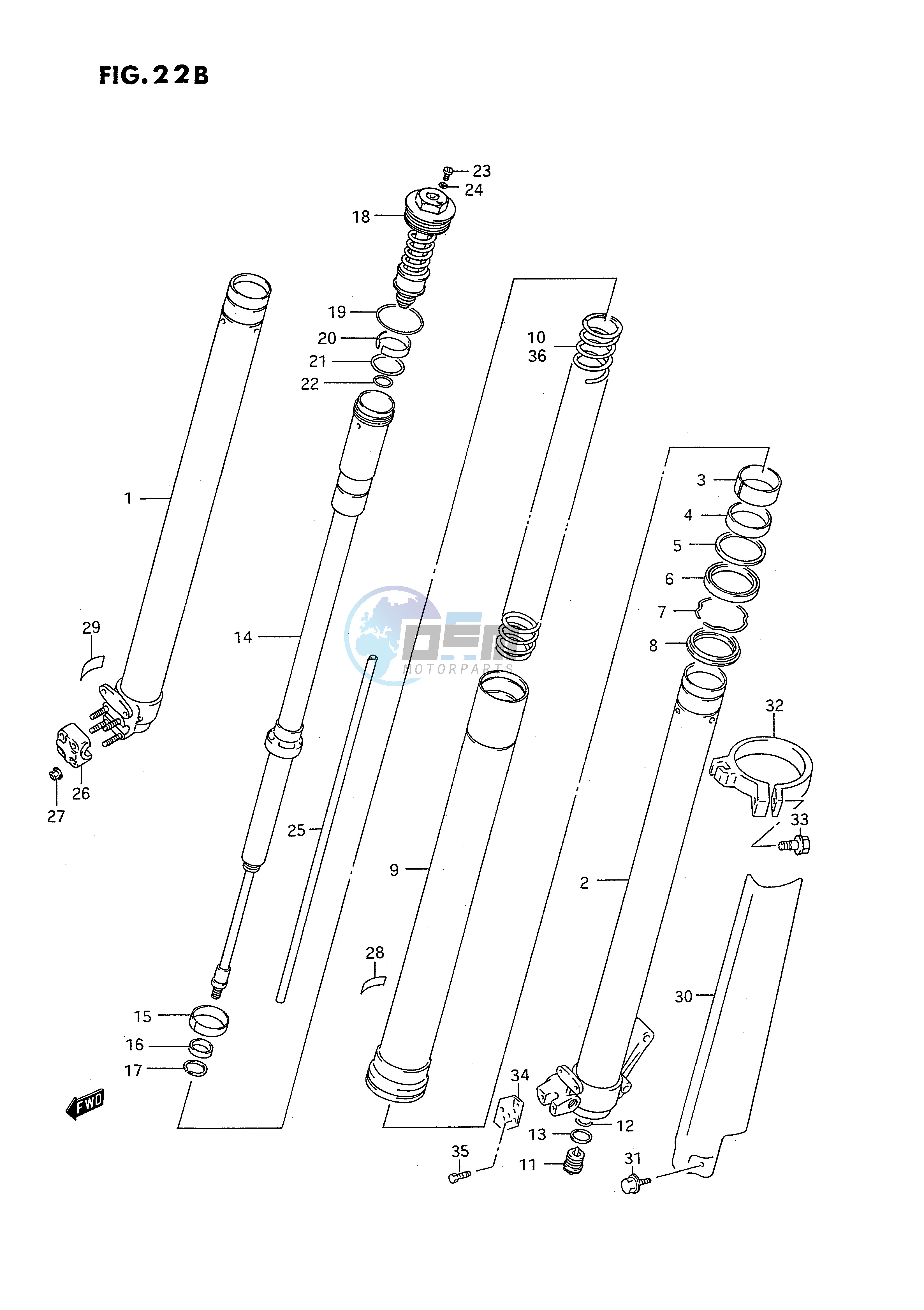 FRONT DAMPER (MODEL R)