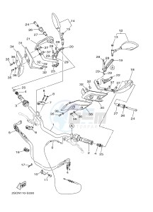 MT-09 TRACER MT09TRA TRACER 900 (2SCT) drawing STEERING HANDLE & CABLE