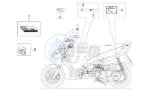 Leonardo 250 (eng. Yamaha) drawing Plate set and handbooks