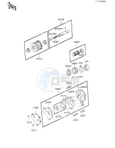 KL 250 C [KLR250] (C1-C2) [KLR250] drawing OIL PUMP_OIL FILTER