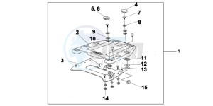 XL125VB drawing CARRIER BRACKET