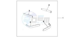 GL18009 Europe Direct - (ED) drawing CHROME SADDLEBAG