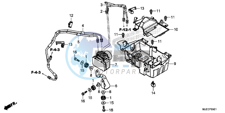 ABS MODULATOR/TRAY (2)