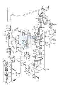 DF 300A drawing Fuel Pump/Fuel Vapor Separator