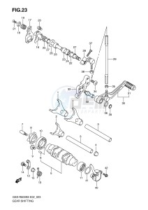 GSX-R600 (E2) drawing GEAR SHIFTING