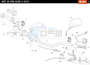 MRT-50-PRO-E4-REPLICA-SERIES-REPLICA-SERIES-BLUE drawing HANDLEBAR - CONTROLS