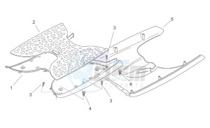 Scarabeo 50 2t (eng. Minarelli) drawing Central body II - Panel