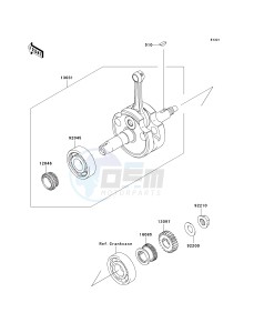 KLX 140 B (KLX140L MONSTER ENERGY) (B8F-B9FA) B8F drawing CRANKSHAFT