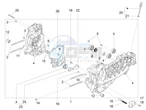 GTV 300 HPE SEI GIORNI IE E4 ABS (NAFTA) drawing Crankcase