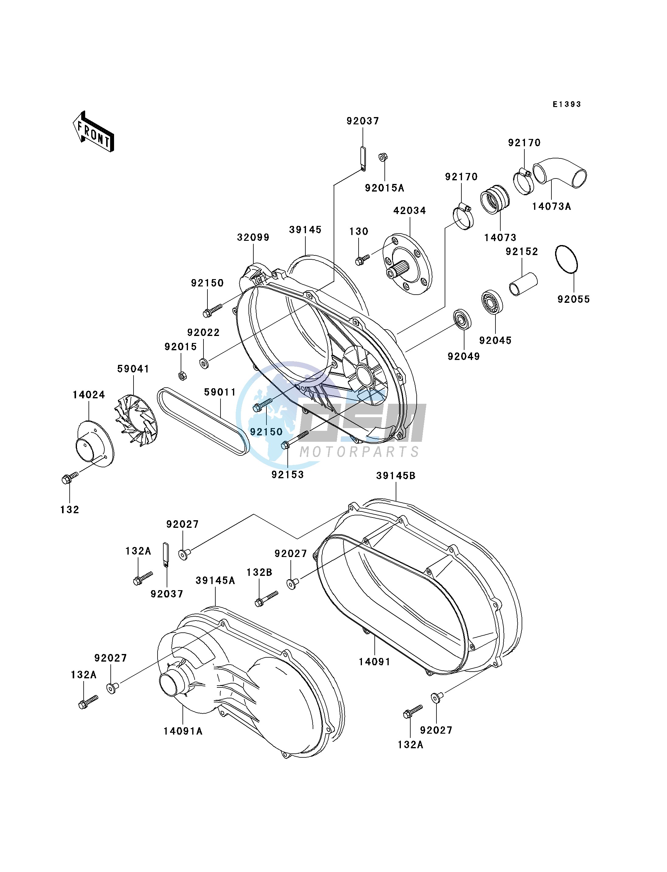 CONVERTER COVER_DRIVE BELT