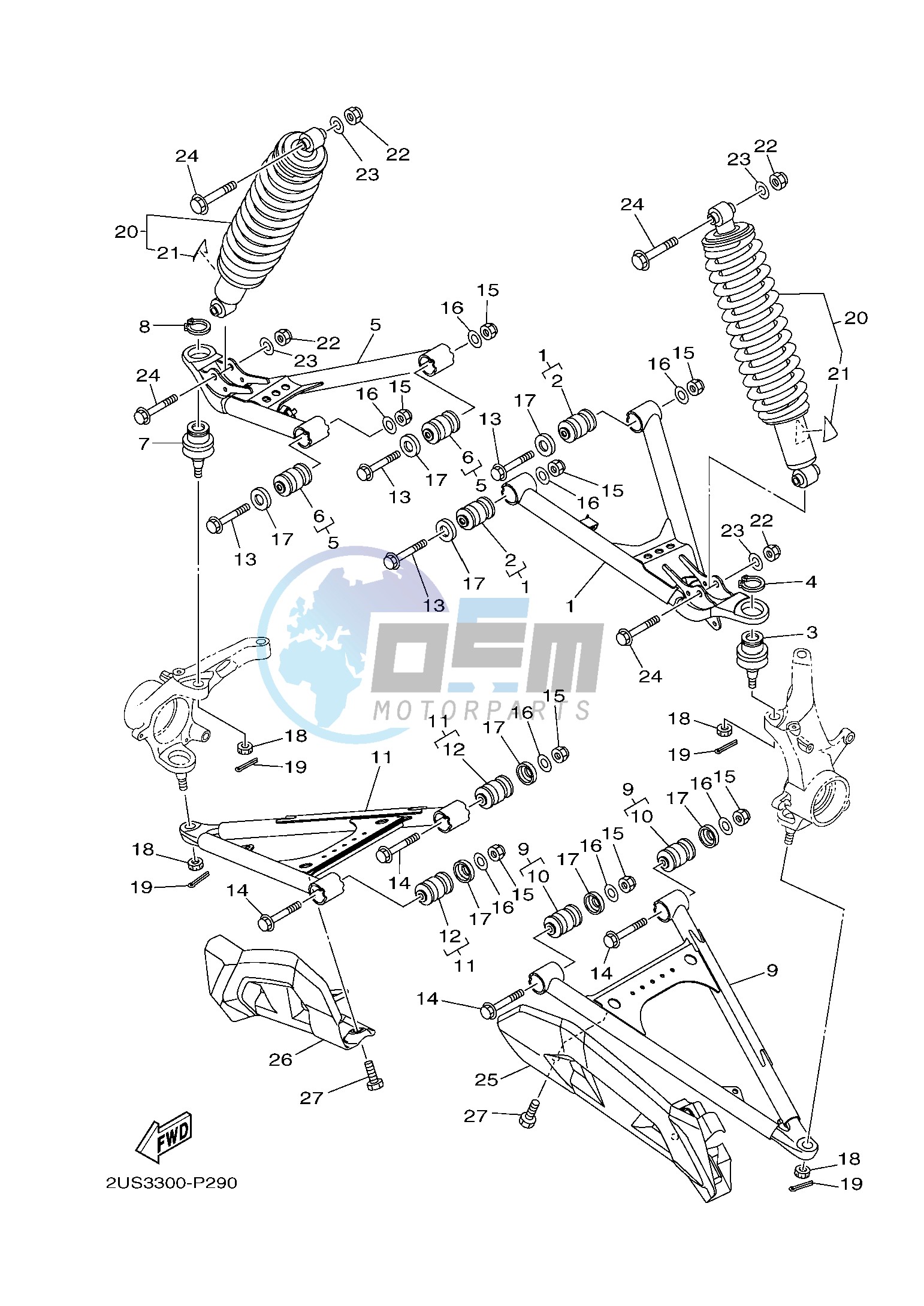 FRONT SUSPENSION & WHEEL