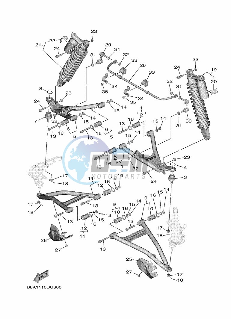 FRONT SUSPENSION & WHEEL