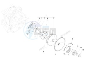 PRIMAVERA 50 4T-3V NOABS E4 (APAC) drawing Driving pulley