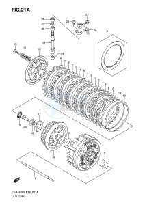 LT-R450 (E19) drawing CLUTCH (MODEL K8 K9 L0)