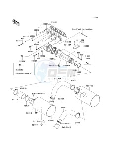 JT 1200 B [STX-12F] (B1-B3) [STX-12F] drawing MUFFLER-- S- -