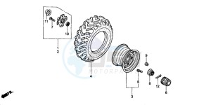 TRX450ES drawing REAR WHEEL