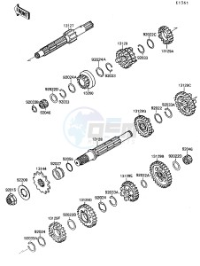 KSF 250 A [MOJAVE 250] (A8-A9) [MOJAVE 250] drawing TRANSMISSION