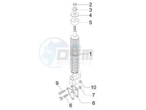 S 150 4T 2V ie E3 College drawing Rear suspension - Shock absorber - s