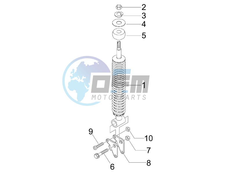 Rear suspension - Shock absorber - s