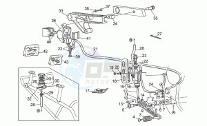 Sport 1100 Carburatori Carburatori drawing Rear master cylinder