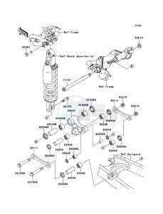 KLX250 KLX250SCF XX (EU ME A(FRICA) drawing Suspension