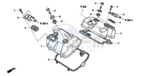 NT700VA drawing CYLINDER HEAD COVER