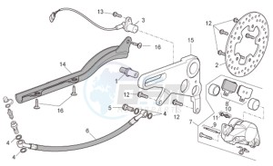 RSV 1000 Tuono drawing Rear master brake cylinder