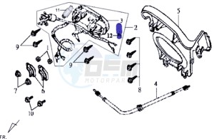 JOYRIDE 125 drawing DASHBOARD / SPEEDOMETER CABLE / WIRING HARNASS