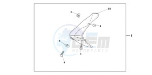 SH1509 Europe Direct - (ED) drawing KNUCKLE VISOR SET