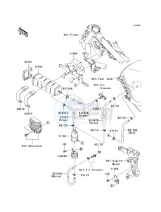 EX250 J [NINJA 250R] (J8F-J9FA) J9FA drawing FUEL EVAPORATIVE SYSTEM-- J9F_J9FA- --- CA- -