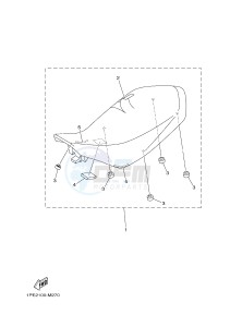 YFM700R YFM70RSSH RAPTOR 700R SE2 (B469) drawing SEAT