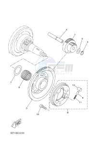 MT125 MT-125 (BR31 BR31 BR31 BR31 BR31) drawing STARTER CLUTCH